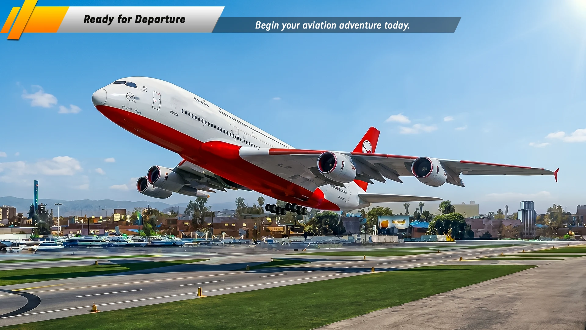 Turbo Flight Airplane Game 3D screenshot