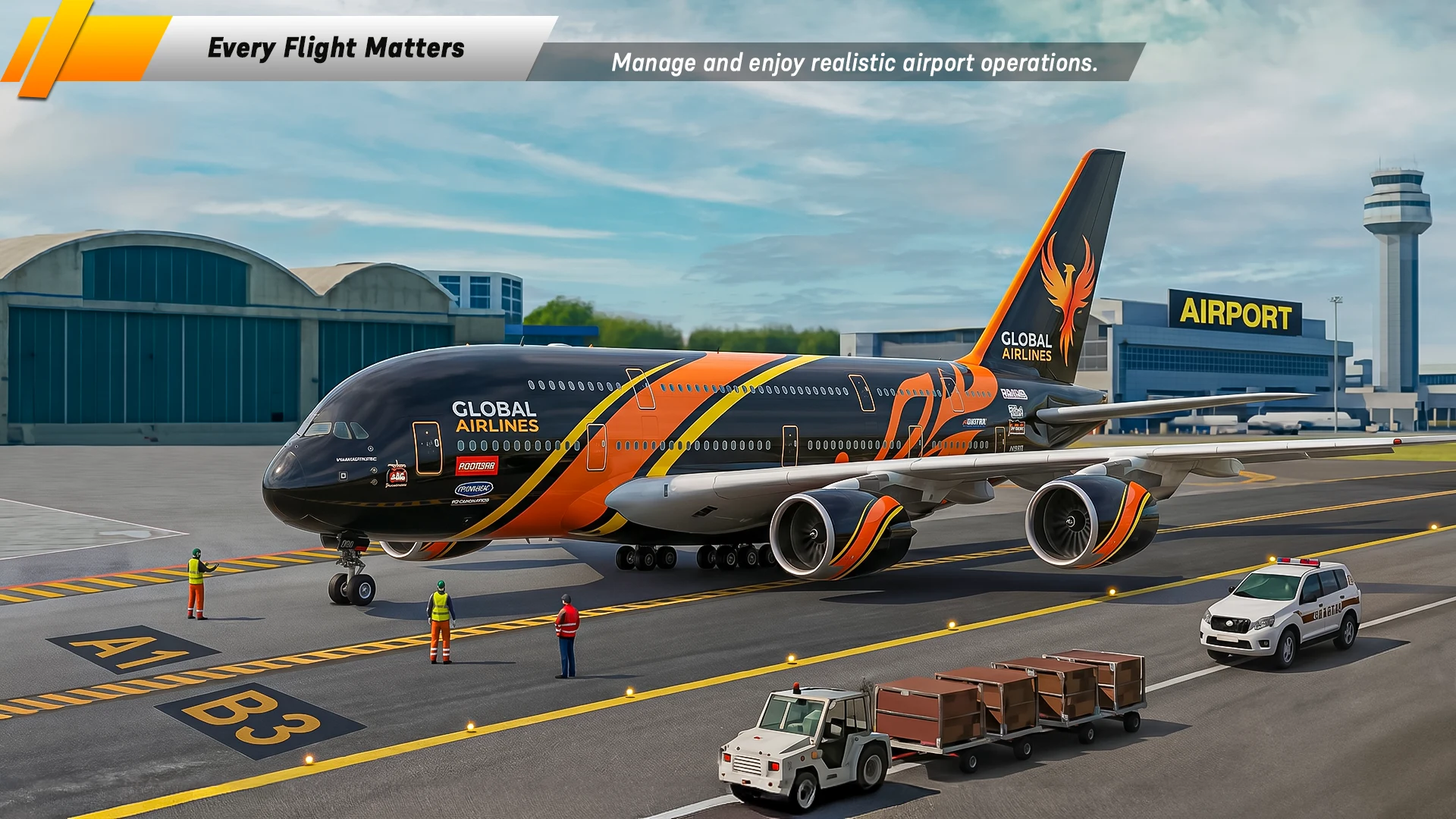 Turbo Flight Airplane Game 3D screenshot